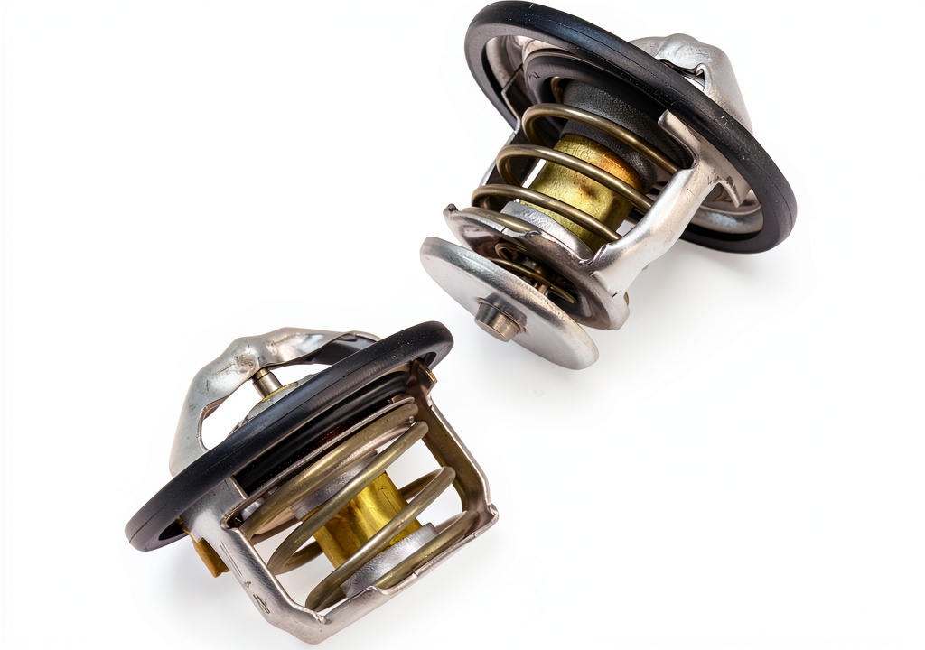 1A Auto Engine Coolant Thermostat installed in a vehicle engine bay