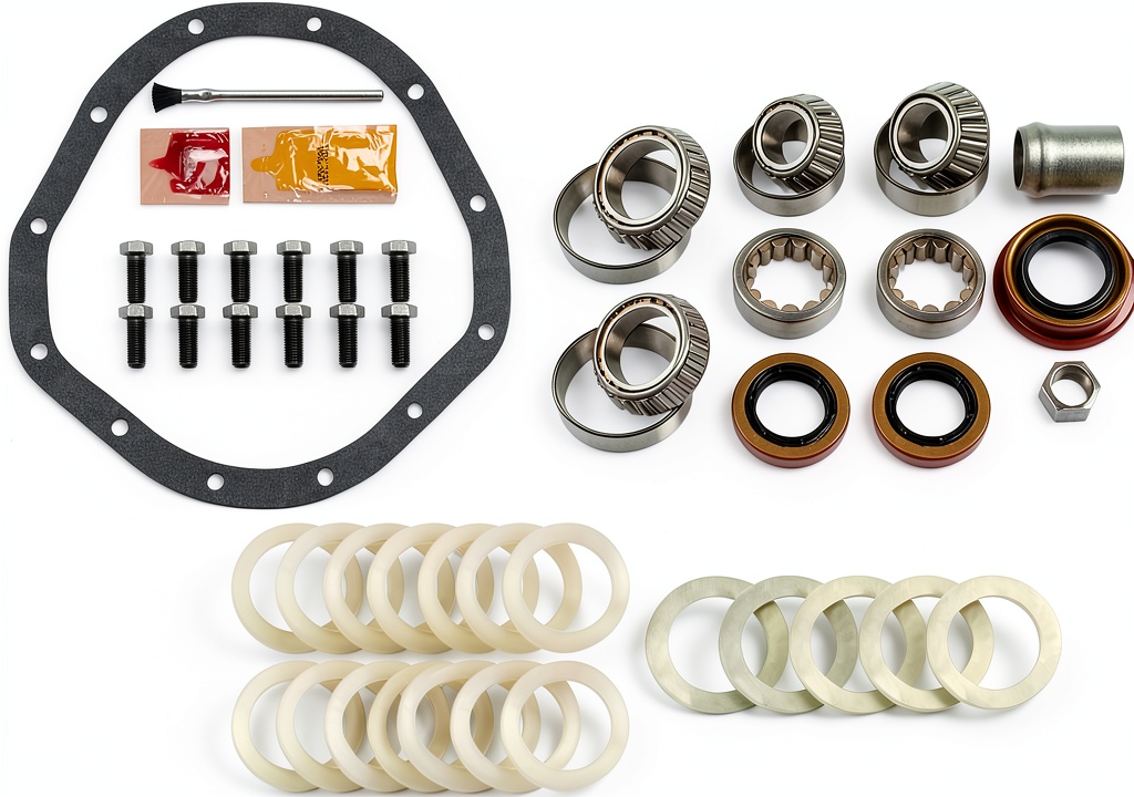 Motive Gear R12RSKT differential kit installed in a vehicle rear axle