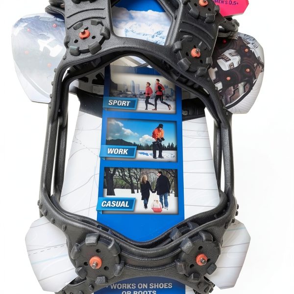 Yaktrax Ice Grip Spikes for Shoes Black Durable Tungsten Carbide-2
