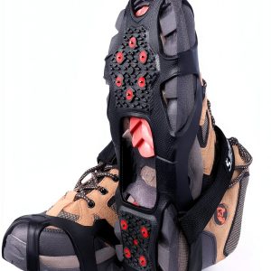 Sfee Ice Grip Crampons Black L for Boots with 10 Tungsten Spikes-0