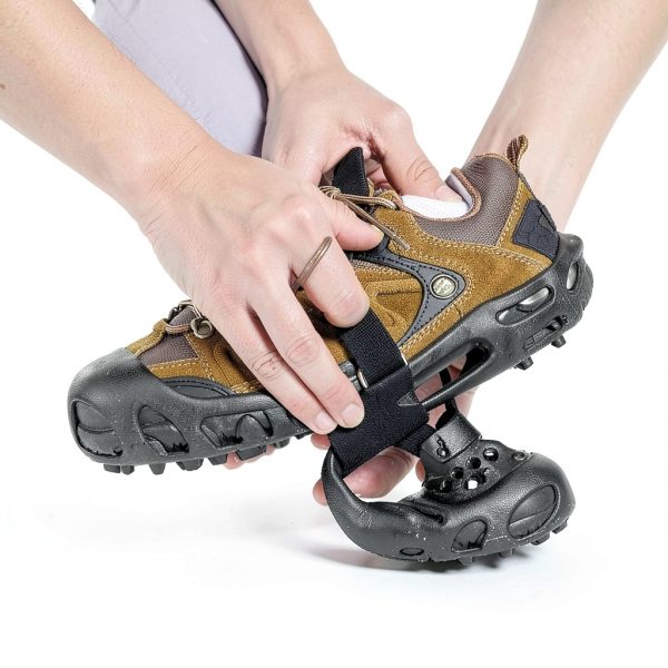 SYOURSELF Ice Cleats for Shoes Black Medium – 28 Spike Anti‑Slip Grip-3