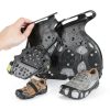 SYOURSELF Ice Cleats for Shoes Black Medium – 28 Spike Anti‑Slip Grip-1
