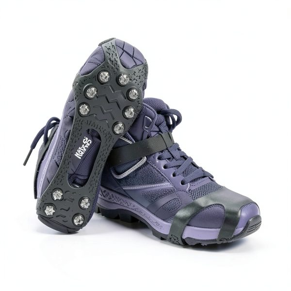 Ice Cleats Lechin Spike Stainless Steel Black Medium LSR032-6