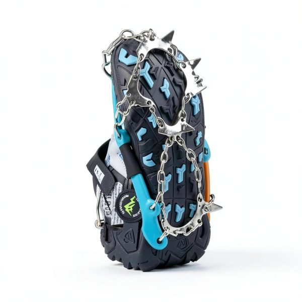 Giggleway Kids Ice Cleats for Shoes and Boots Model B11XS Blue Size M-3