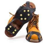Sfee Ice Cleats Black 99IDEA Upgraded Silicone with Steel Spikes-0