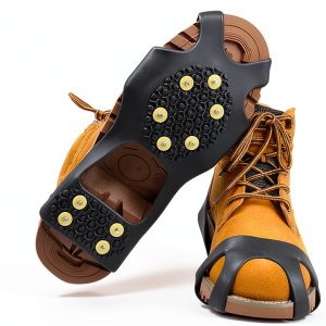 Sfee Ice Cleats Black 99IDEA Upgraded Silicone with Steel Spikes-0