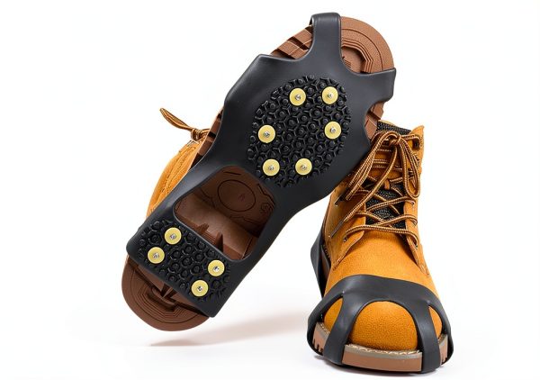 Sfee Ice Cleats Black 99IDEA Upgraded Silicone with Steel Spikes-0