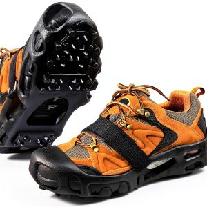 SYOURSELF Ice Cleats Crampons Black Medium Large X-Large 28 Spike-0