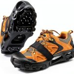 SYOURSELF Ice Cleats for Shoes Black Medium – 28 Spike Anti‑Slip Grip-0