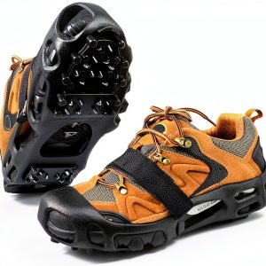 SYOURSELF Ice Cleats for Shoes Black Medium – 28 Spike Anti‑Slip Grip-0