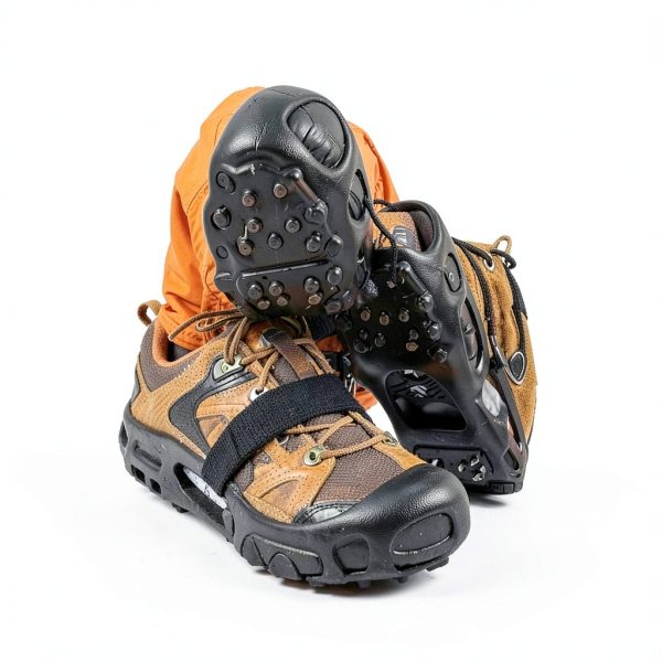 SYOURSELF Ice Cleats for Shoes Black Medium – 28 Spike Anti‑Slip Grip-4