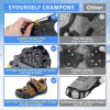 SYOURSELF Ice Cleats Crampons Black Medium Large X-Large 28 Spike-1