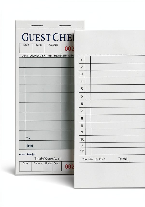 XKDOUS Server Books 6 Pack Green Guest Check Pads for Restaurants-3