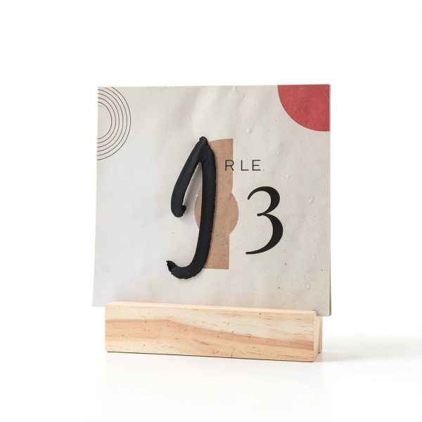 15 Pieces Wood Table Number Stands Wood Place Card Holders Picture Holder Acrylic Sign Holders for Ceremony Birthday Party Home Decoration-6