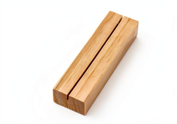 6 Pcs Wood Place Card Holders, Wooden Table Number Stands, Wooden Picture Holders Stands for Acrylic Signs, Wedding/Ceremony/Home/Party/Decoration Holders-1
