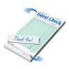 5 Pack Guest Check Books, Server Note Pads for Restaurant, Green Waiter Checkbook, Waitress Notepad, Food Receipt Book, Restaurant Order Pad 50 Sheets/Pack, 250 Total Tickets-2