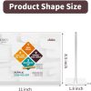 NIUBEE Acrylic Sign Holder 8.5x11 Horizontal 3‑Pack Double Sided Frame-1