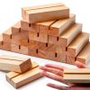 15 Pieces Wood Table Number Stands Wood Place Card Holders Picture Holder Acrylic Sign Holders for Ceremony Birthday Party Home Decoration-0
