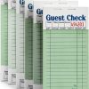 Guest Checks Budgenix Green 6 Pack 300 Sheet Notepad 6.7x3.5 Inch-0