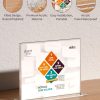 NIUBEE Acrylic Sign Holder 8.5x11 Horizontal 3‑Pack Double Sided Frame-2