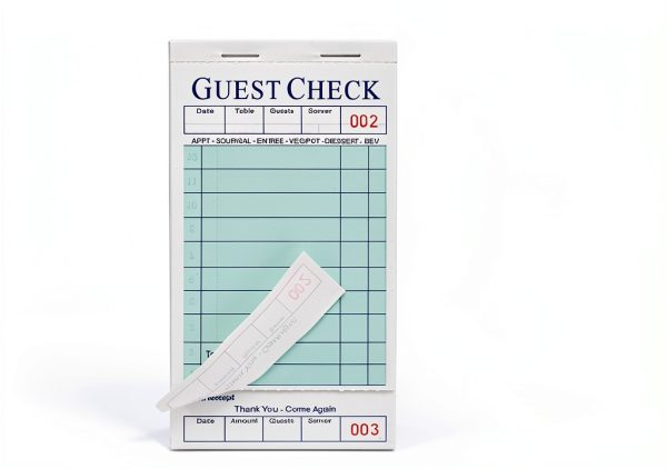 XKDOUS Server Books 6 Pack Green Guest Check Pads for Restaurants-2