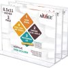 NIUBEE Acrylic Sign Holder 8.5x11 Horizontal 3‑Pack Double Sided Frame-0