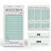 XKDOUS Server Books 6 Pack Green Guest Check Pads for Restaurants-1