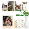 15 Pieces Wood Table Number Stands Wood Place Card Holders Picture Holder Acrylic Sign Holders for Ceremony Birthday Party Home Decoration-3