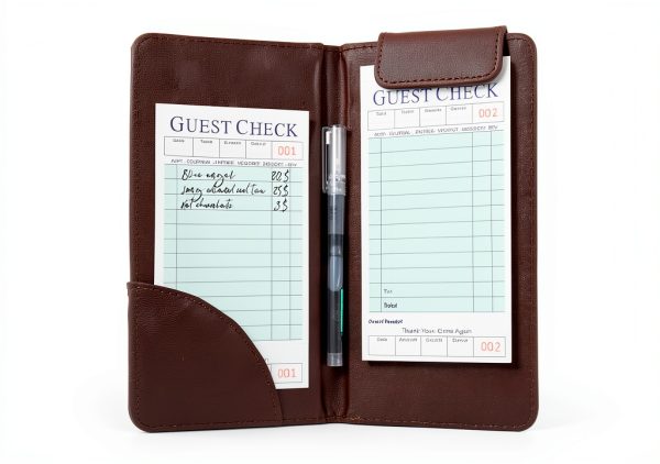 XKDOUS Server Books 6 Pack Green Guest Check Pads for Restaurants-5